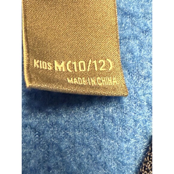 Eddie Bauer Youth Boys' Fleece 1/4 Zip Pullover Sz M 10/12 Blue /Gray - Picture 7 of 7